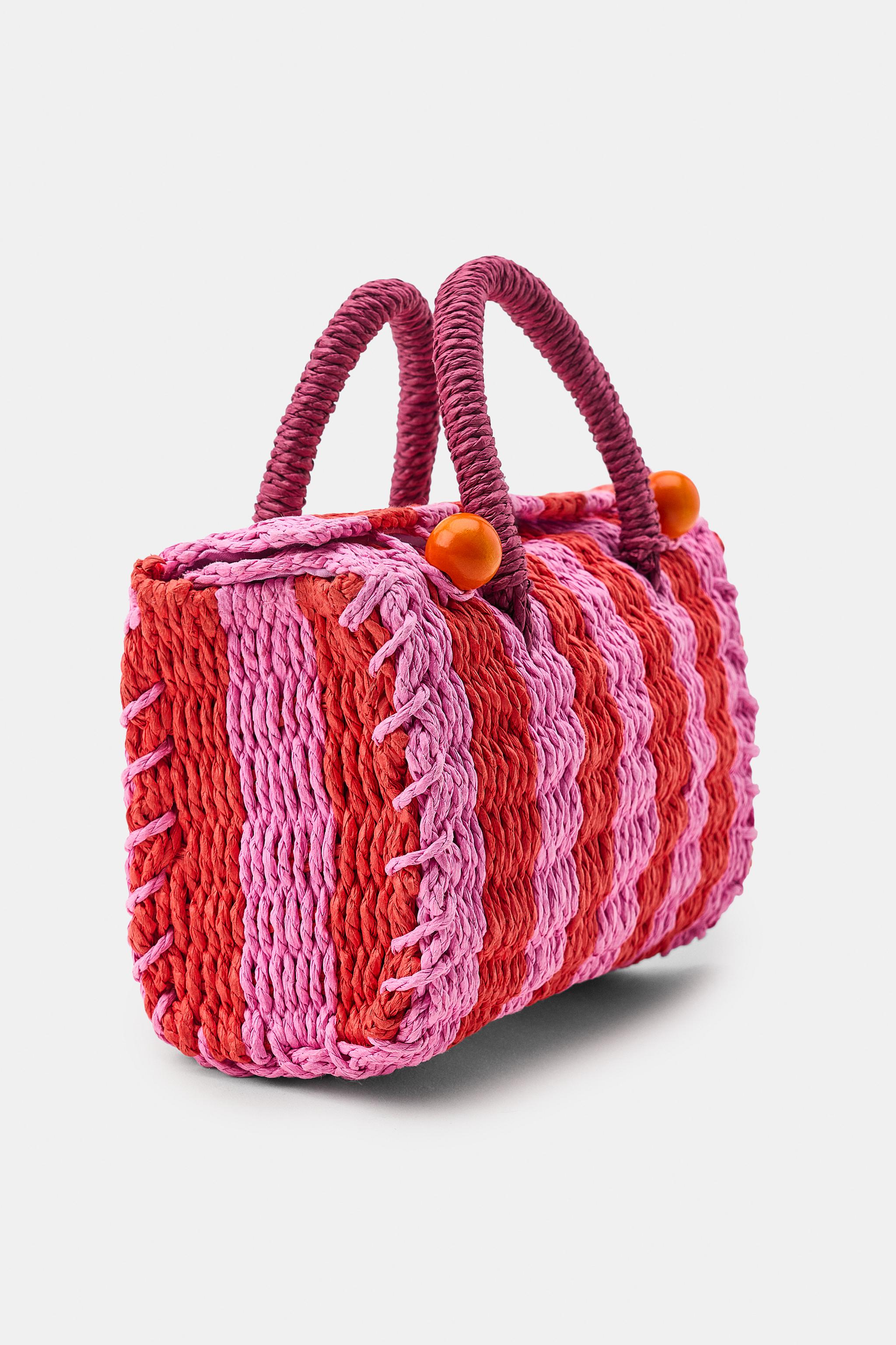 SAC COFFRE À RAYURES